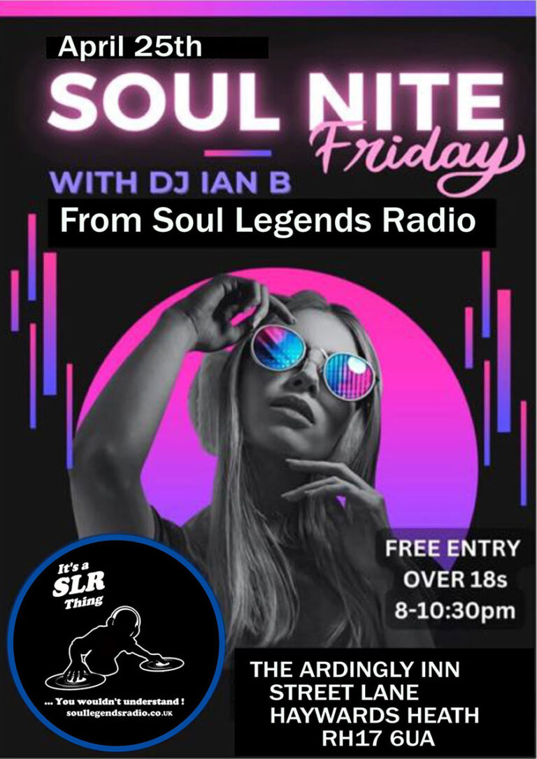 DJ Ian Boxall, playing Soul Nite Fridays on Soul Legends Radio