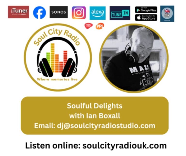 DJ Ian Boxall, playing on Soul City Radio